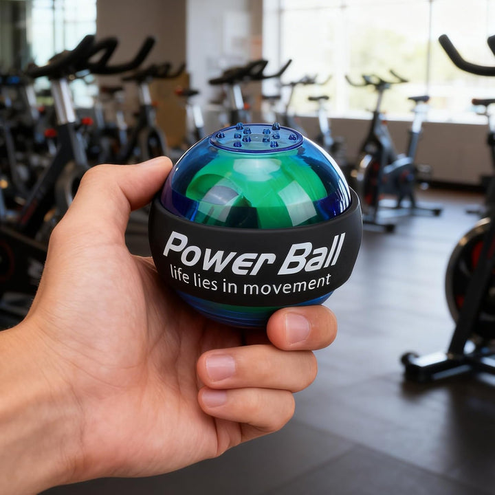 Bewinner Handgelenk-Trainingsball mit Beleuchtetem Gyroskop, Arm- und Unterarm-Trainingsgerät für Gr