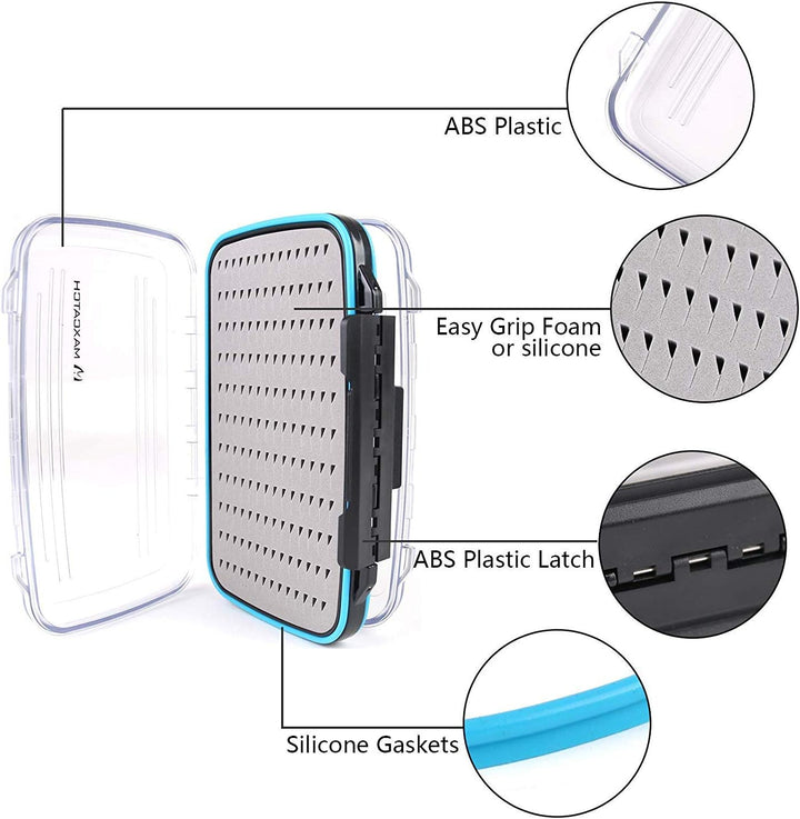 sprinton Maximumcatch Fliegenfischen Box Doppelseite wasserdichte Fliegenbox Easy-Griff-Schaum Flieg