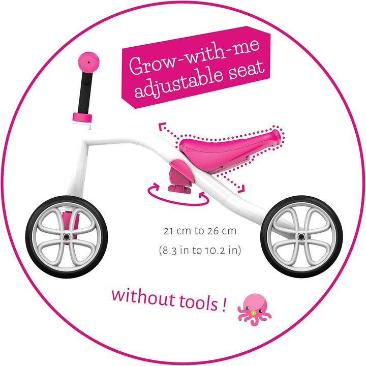 Chillafish CPQT01PIN Quadie + Trailie Cookie, Rosa Quadie mit Trailie Rosa, Quadie mit Trailie Rosa