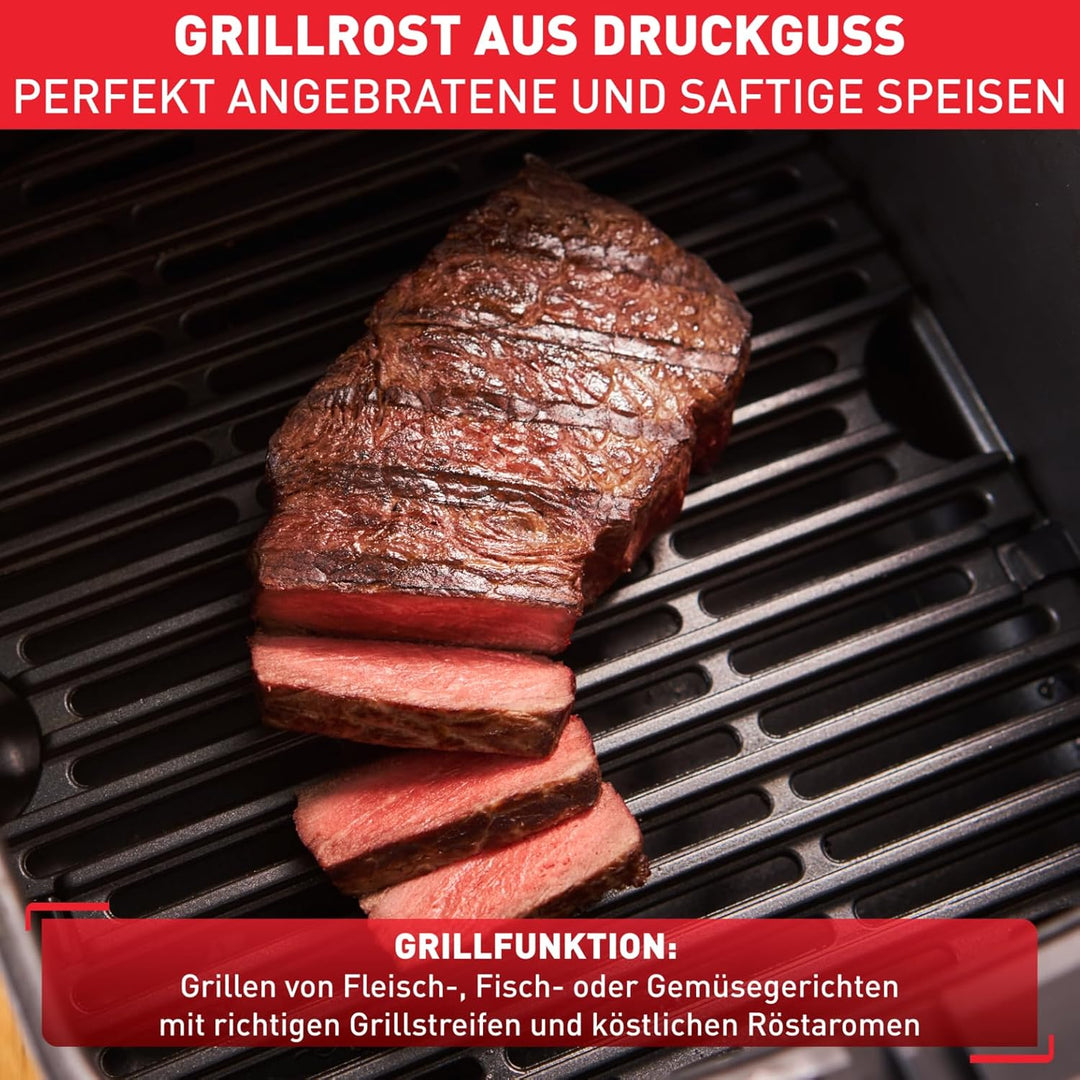 Tefal EY505D Easy Fry & Grill Heissluftfritteuse | 2-in-1 Technologie (Air Fryer und Grill) | Digita