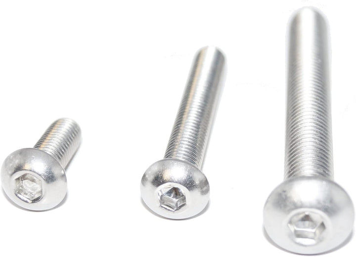 Flachrundkopfschrauben mit Innensechskant M3X45 100 Stück ISO 7380-1 A2 Edelstahl rostfrei Senkkopfs