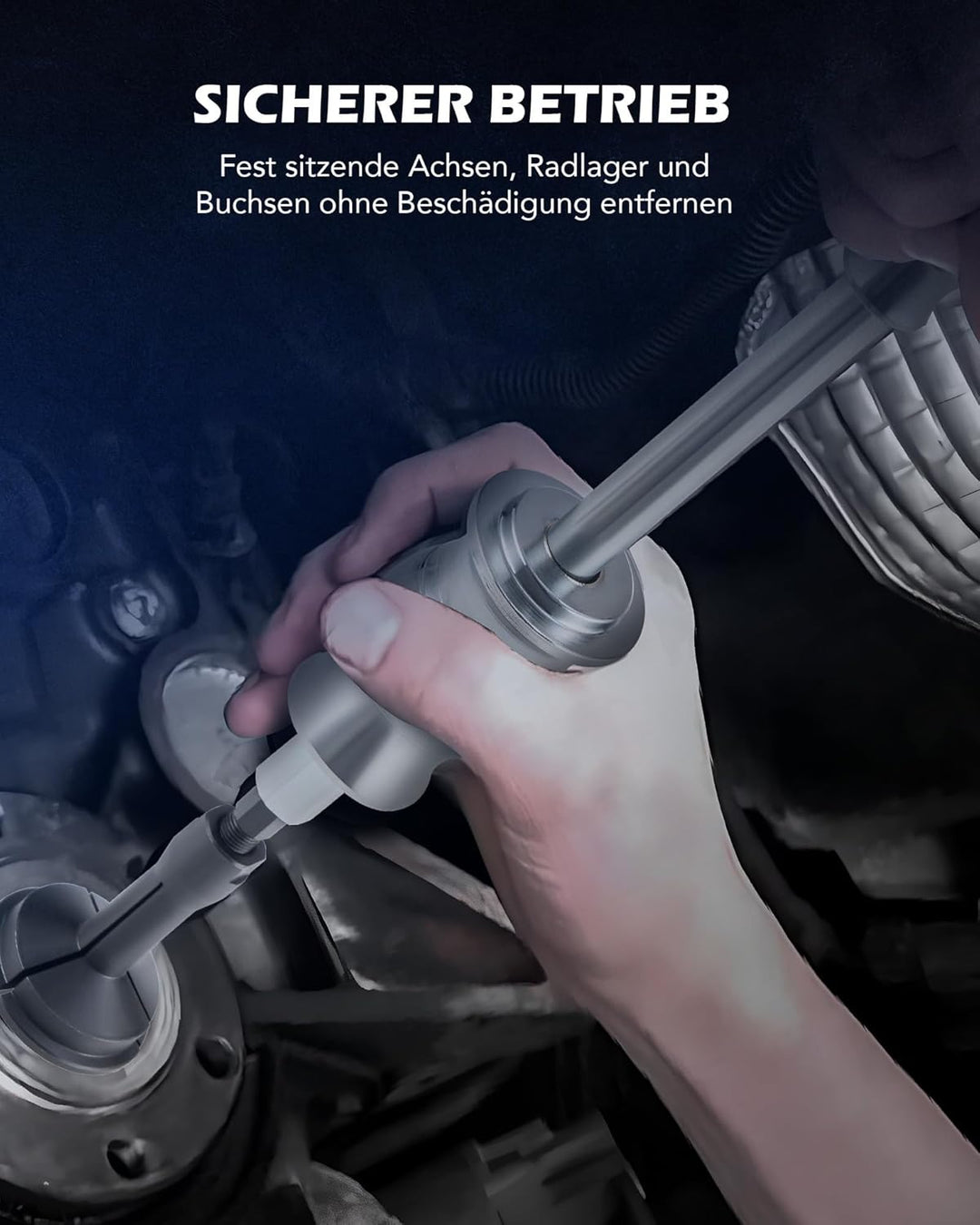 Orion Motor Tech Innenlager Abzieher Set 16-teilig, Lagerabzieher Innen mit Gleithammer und Abziehvo
