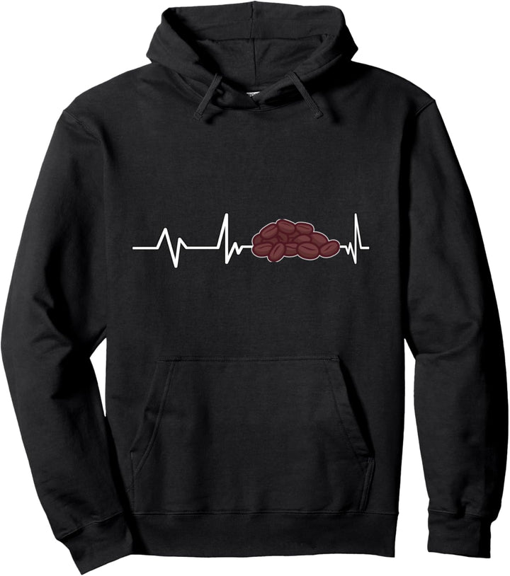 Kaffee Bohnen Herzschlag Kaffeerösten Geschenk Kaffee Pullover Hoodie