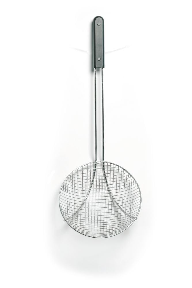 HENDI Frittierlöffel, mit PA Griff, extra tiefe Kelle, Zum Kochen und Frittieren, ø240x(L)600mm, Ede