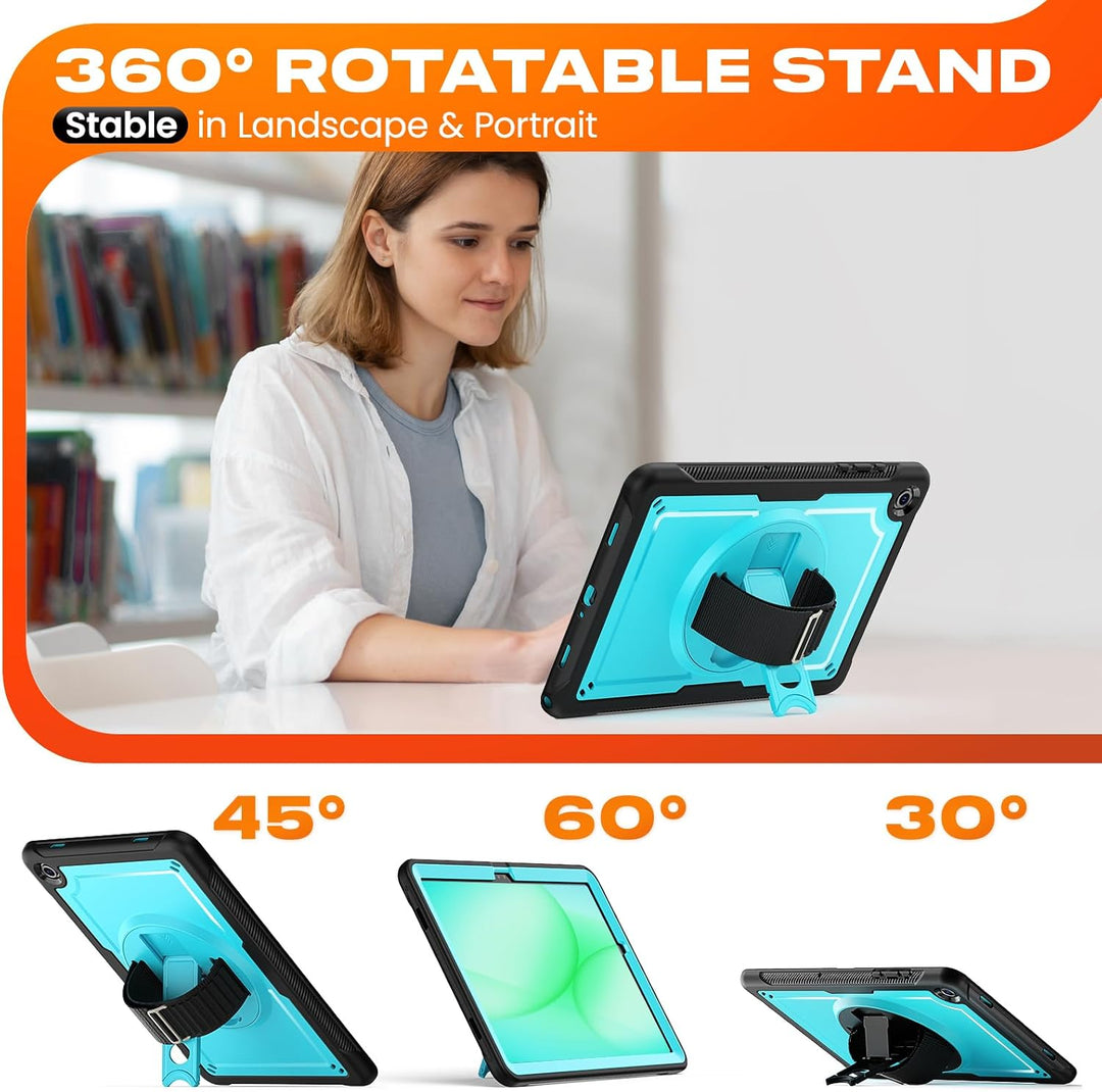 SEYMAC stock Hülle für Samsung Galaxy Tab A11+ Plus/A9+ Plus 11 Zoll 2025/2023, Stossfeste Hülle mit