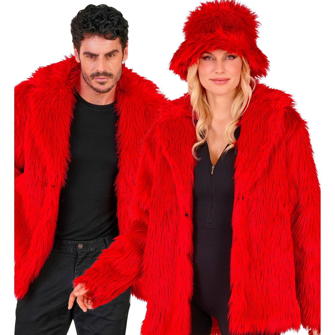 W WIDMANN MILANO Party Fashion - Kunstfell-Jacke für Damen und Herren, Plüschjacke, Kostüm, Party Ou