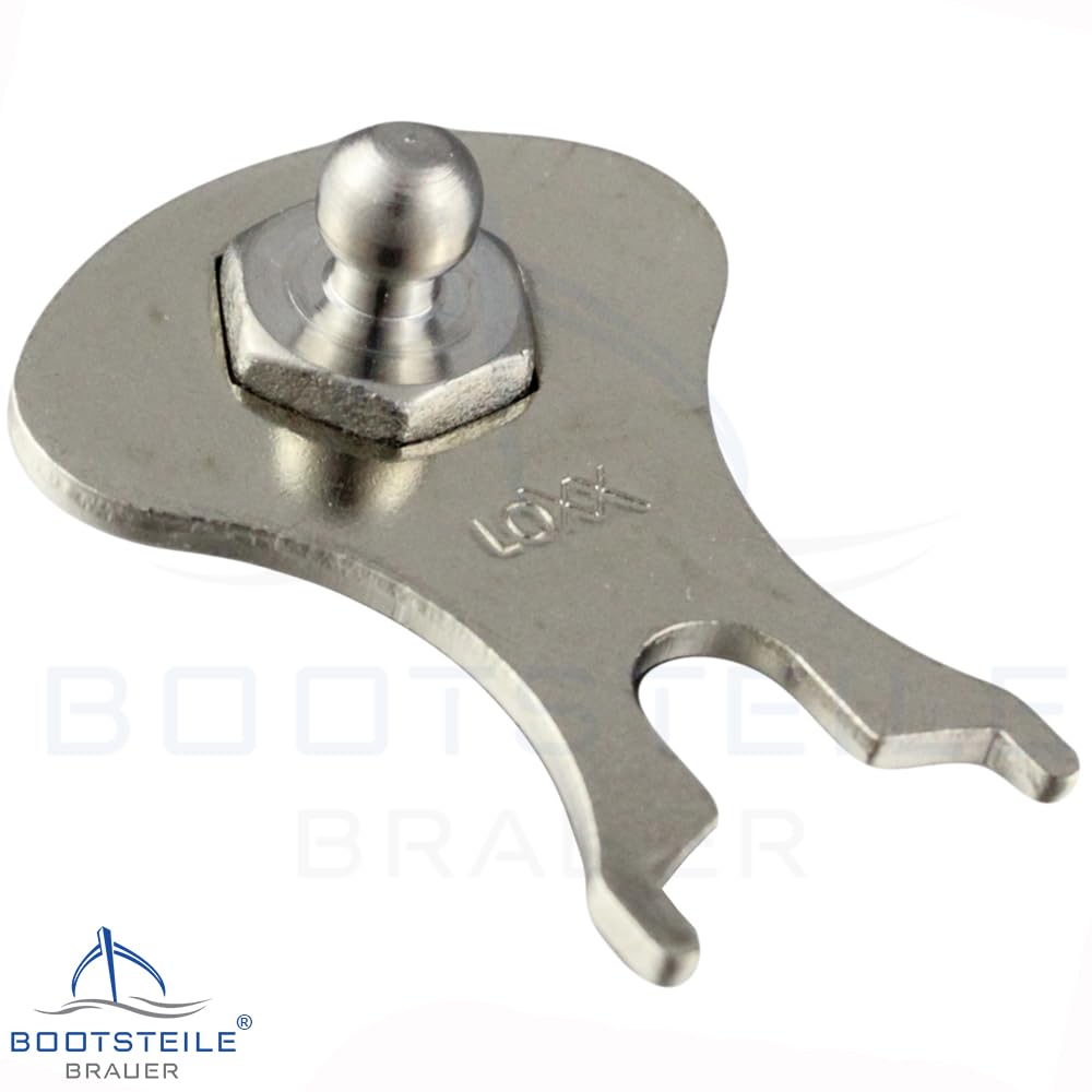 25 Stück LOXX® Oberteil Knopf mit grosser Griffkappe, Standardscheibe für Material bis 2,5 mm - Mess