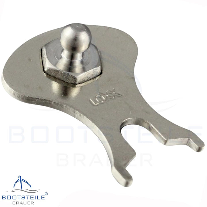25 Stück LOXX® Oberteil Knopf mit grosser Griffkappe, Standardscheibe für Material bis 2,5 mm - Mess