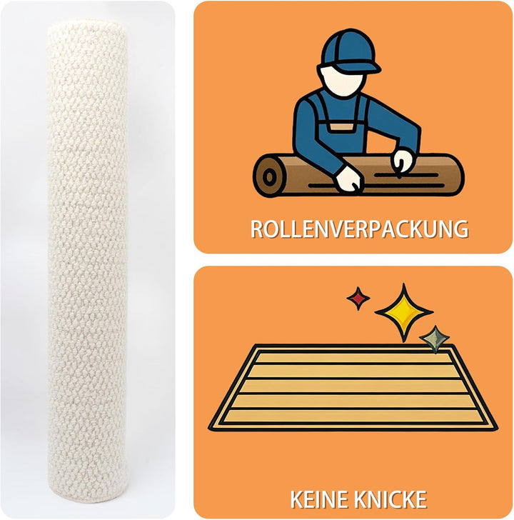 Schmutzfangmatte Innen 80x100 cm, Rutschfest Fussmatte Aussen und Innen, Waschbar Sauberlaufmatte Tü