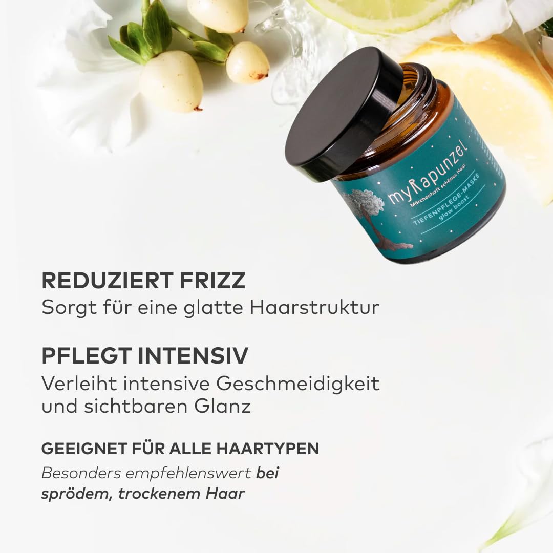 Tiefenpflege Haarmaske &amp; Haarkur – Feuchtigkeitsspendende Repair-Maske für strapaziertes Haar – glät