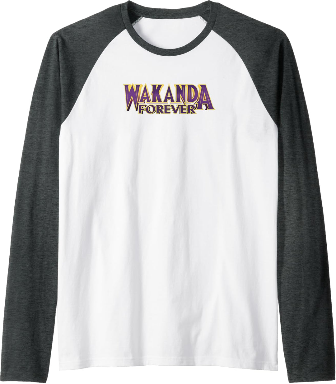 Marvel Black Panther Wakanda Forever Bold Raglan