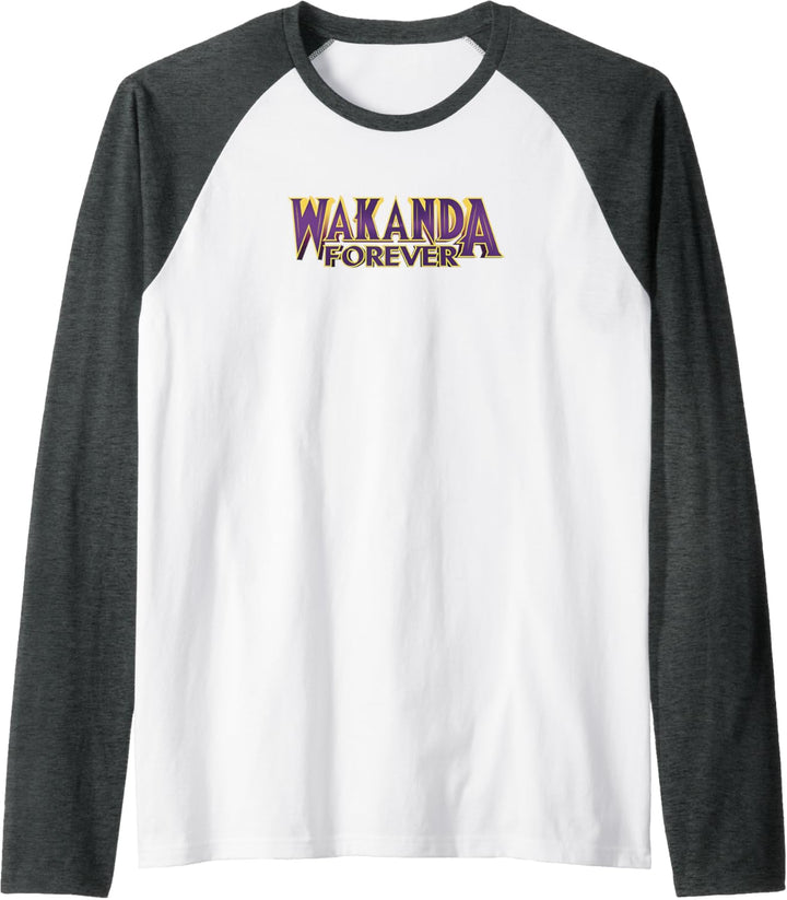 Marvel Black Panther Wakanda Forever Bold Raglan