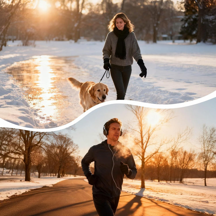 day wolf Beheizbare Handschuhe, Winterarbeitshandschuhe für Männer und Frauen 7,4 V 2200 MAH Motorra