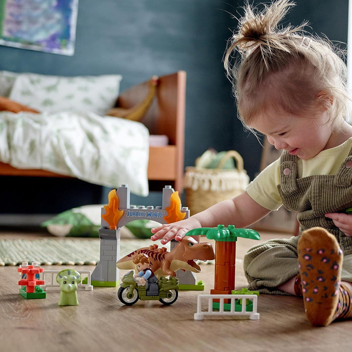 LEGO 10939 DUPLO Jurassic World Ausbruch des T. rex und Triceratops Single, Single