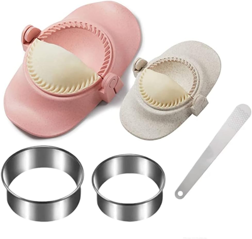berjalan Dumpling Maker, Dumpling Dough Press Form Set mit Ringschneider und StopflöFfel, KüChenhelf