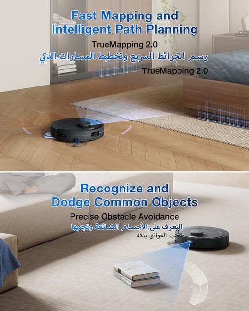 ECOVACS DEEBOT T30C Omni, Saugroboter mit Wischfunktion, 20.000 Pa, OZMO Turbo 2.0 Wischen, ZeroTang