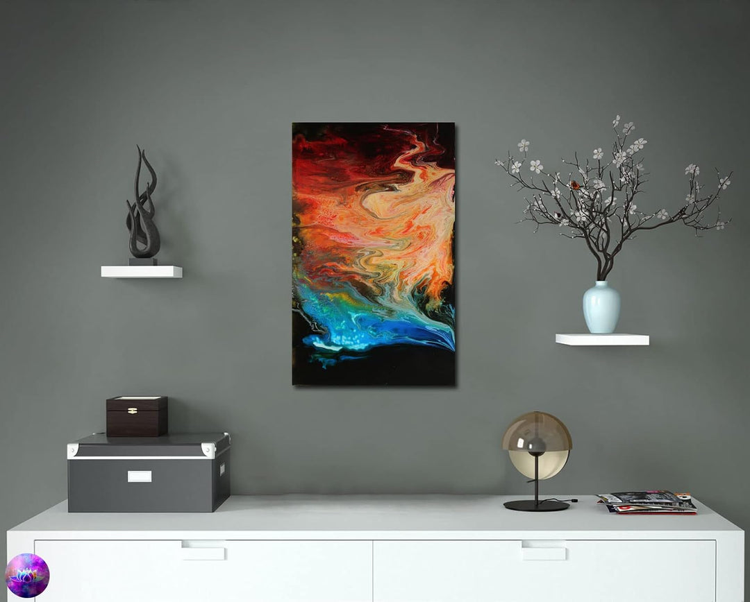 Original Gemälde Abstrakte Malerei - moderne hochglanz Wandbilder - Resin Art Kunst Bild Harz Unikat
