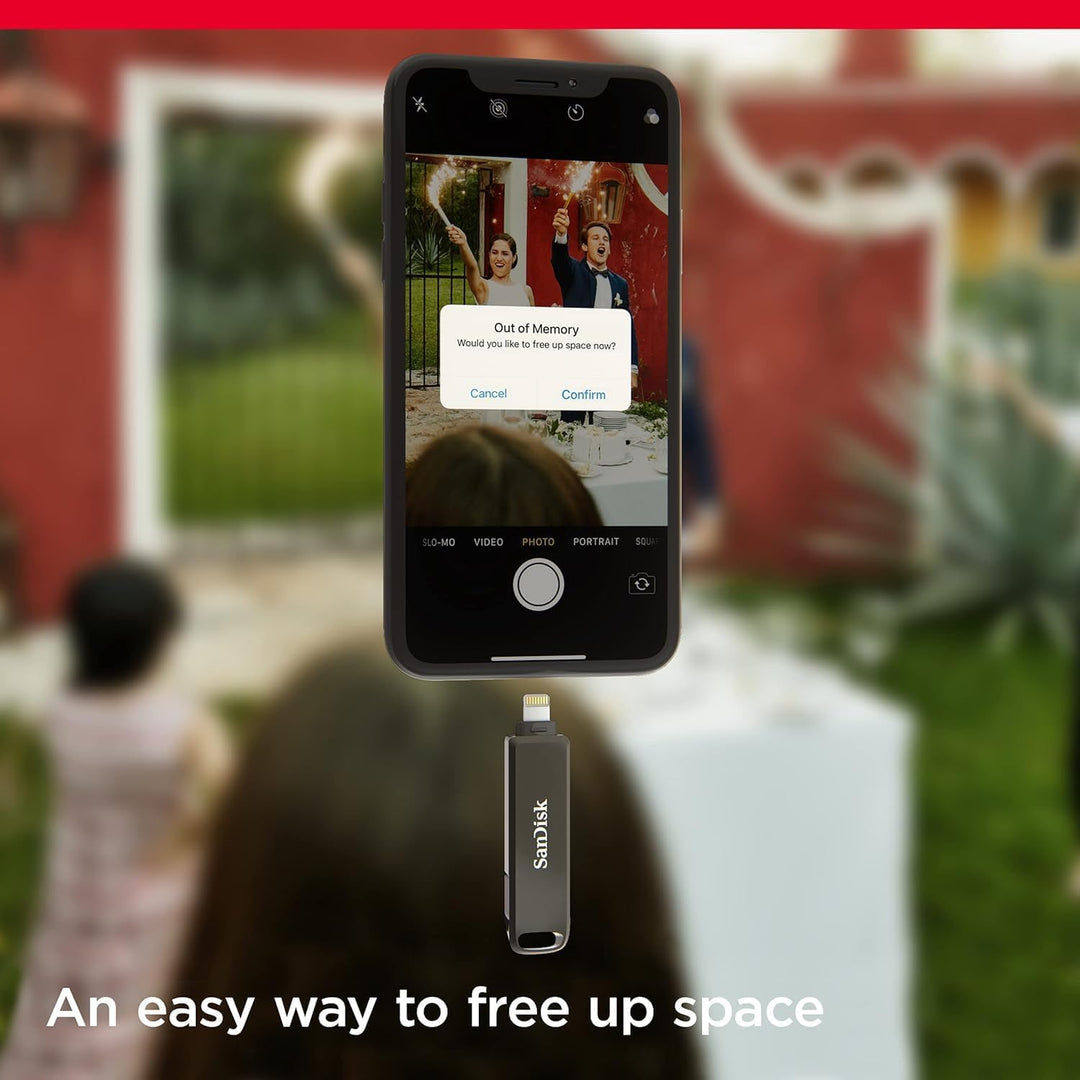 SanDisk iXpand Luxe Flash-Laufwerk 2-in-1 iPhone Speicher 256 GB (iPad kompatibel, automatisches Bac