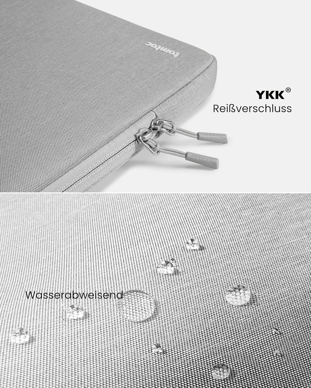 tomtoc 360° Tasche Hülle für 13 Zoll MacBook Air 2024-2018 M3/A3113 M2/A2681 M1/A2337, 13-Zoll MacBo