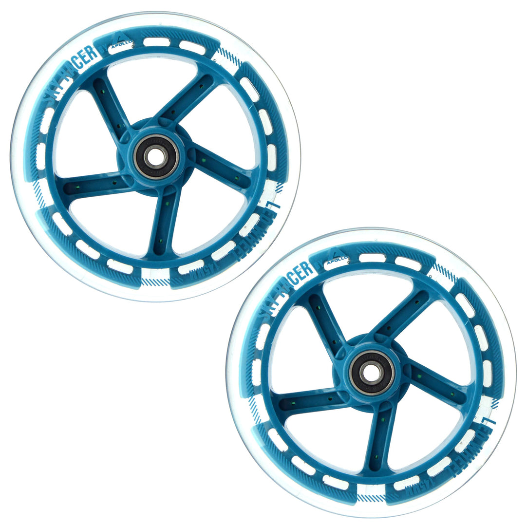 Apollo City Scooter 145mm Ersatzräderset Pro Wheels - ABEC 7 Kugellager, Roller Rad Ersatz-Räder pas