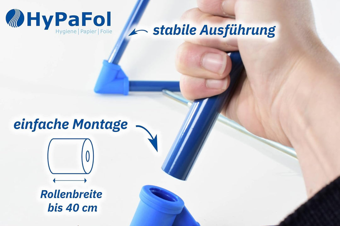 Bodenständer für Putztuchrollen | für Industrierolle bis 40 cm Breite | Putzrollenhalter für Werksta