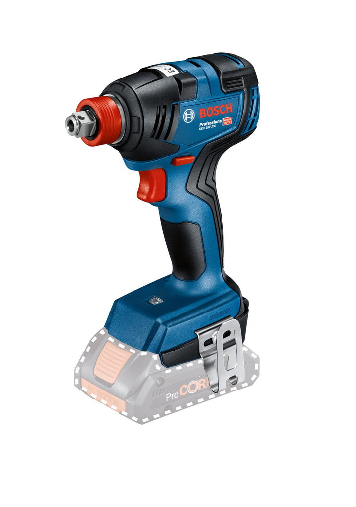 Bosch Professional 18V System Akku Drehschlagschrauber GDX 18V-200 (max. Drehmoment 200 Nm, ohne Akk