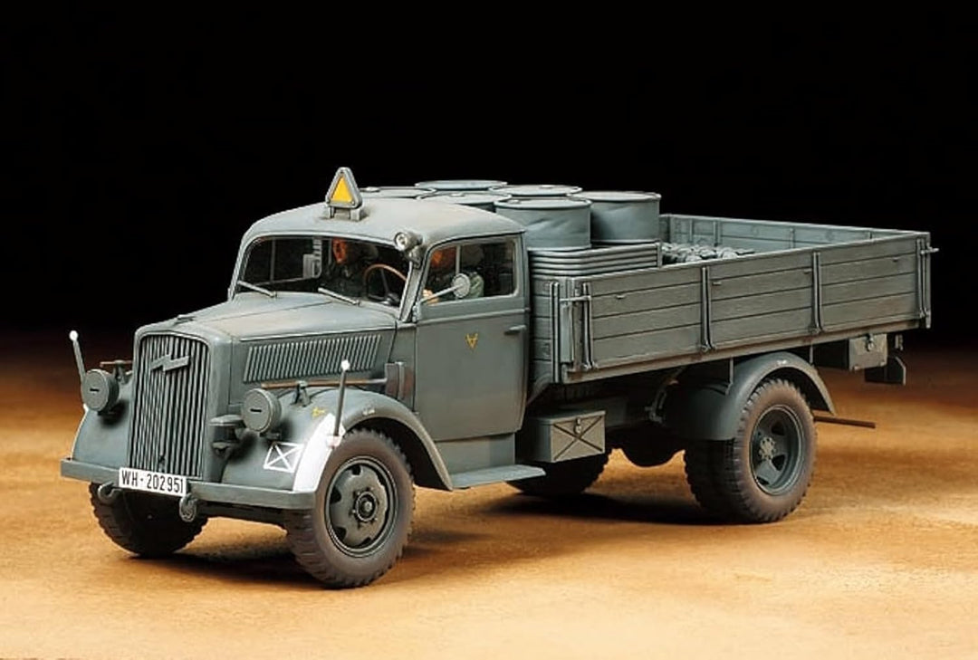 TAMIYA 300035291 35291 – 1:35 Deutscher Transport LKW 3to (2), Modellbausatz,Plastikbausatz, Bausatz