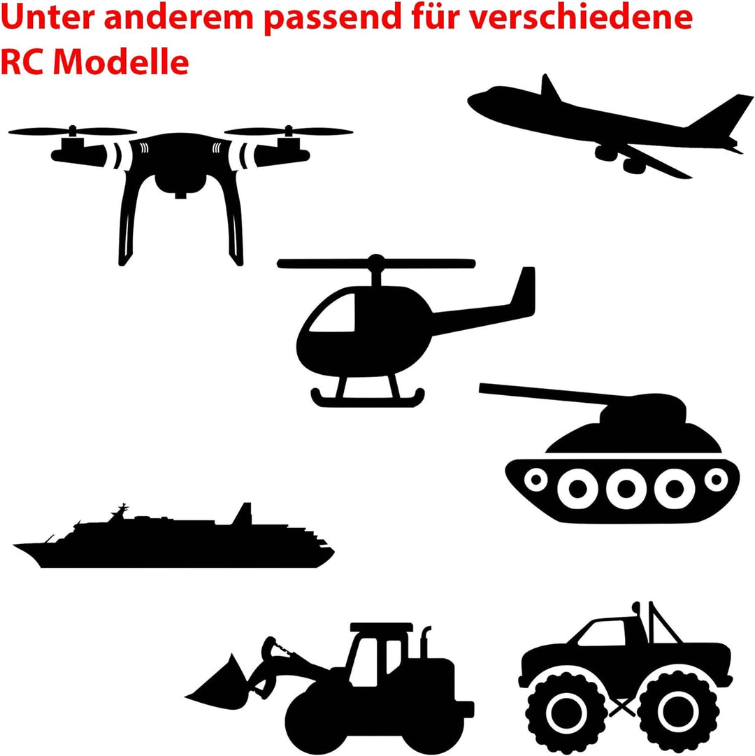 2800mAh 7.2V NI-MH Universal Akku kompatibel mit RC Boote, Panzer, Schiffe, Bagger, Fahrzeuge, LKW,