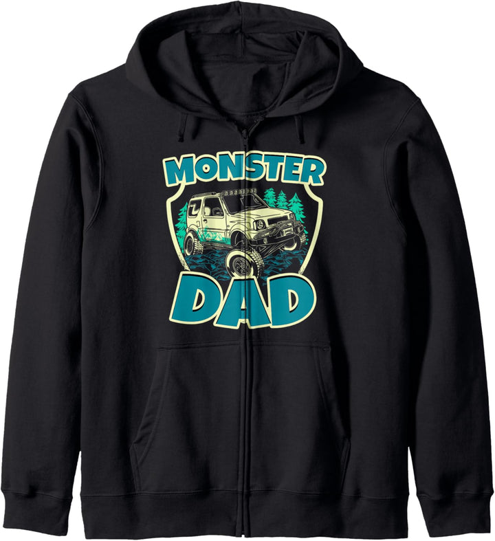 Vintage Monster Truck Dad Gifts Best Themed Fathers Day Gift Kapuzenjacke