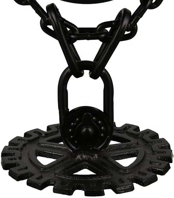 Casablanca - Uhr, Standuhr - doppelseitig - Chain- Silber/schwarz - Höhe 33 cm
