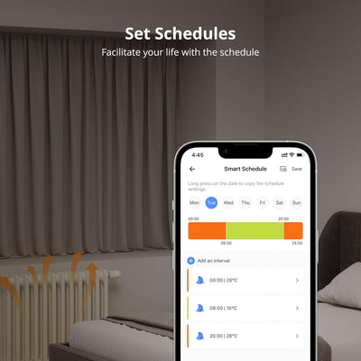 SONOFF TRVZB Zigbee Smartes Heizungsthermostat,4 Stück Smarte Heizkörperthermostat, Energiesparen, Z