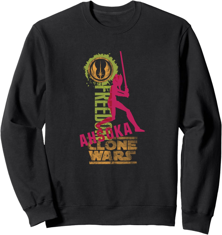 Star Wars Clone Wars Ahsoka Silhouette Poster Sweatshirt