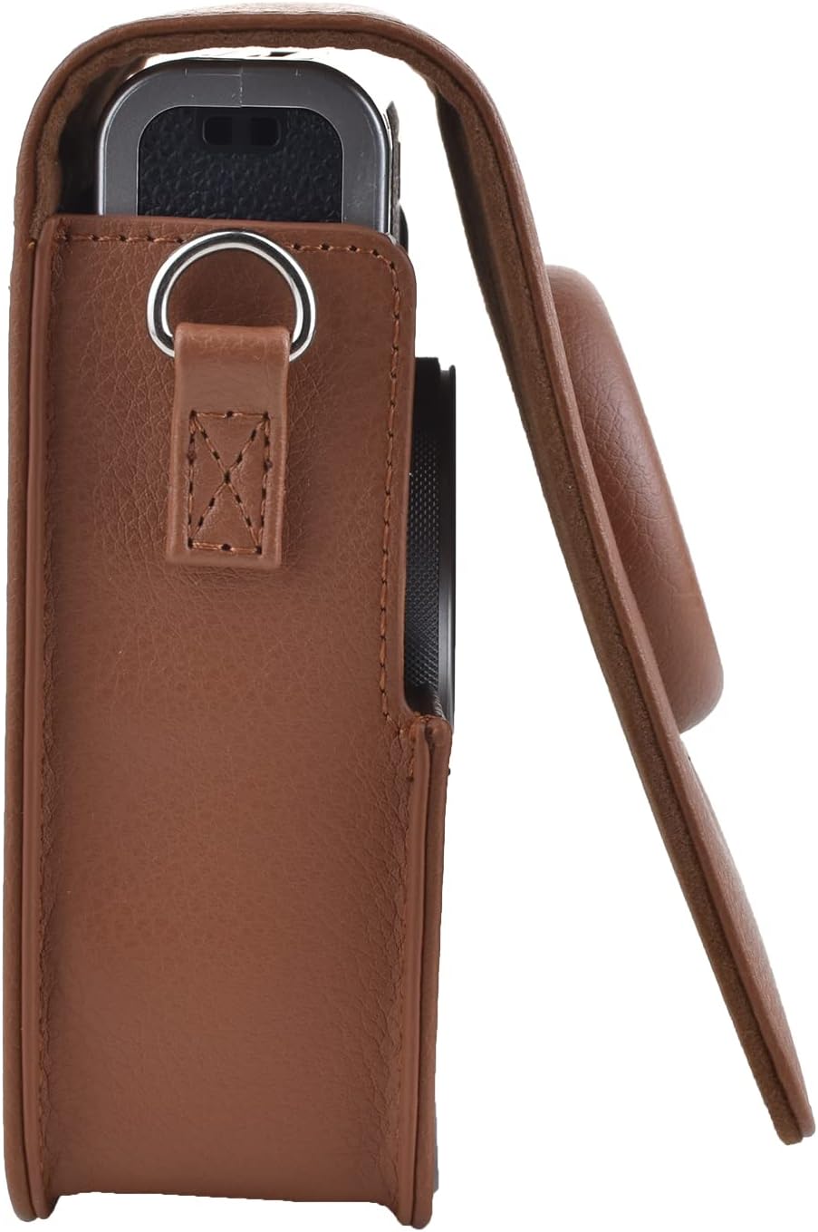 Rieibi Mini EVO Kameratasche, Vintage PU Leder Hülle Schutzhülle für Fujifilm Instax Mini EVO Sofort