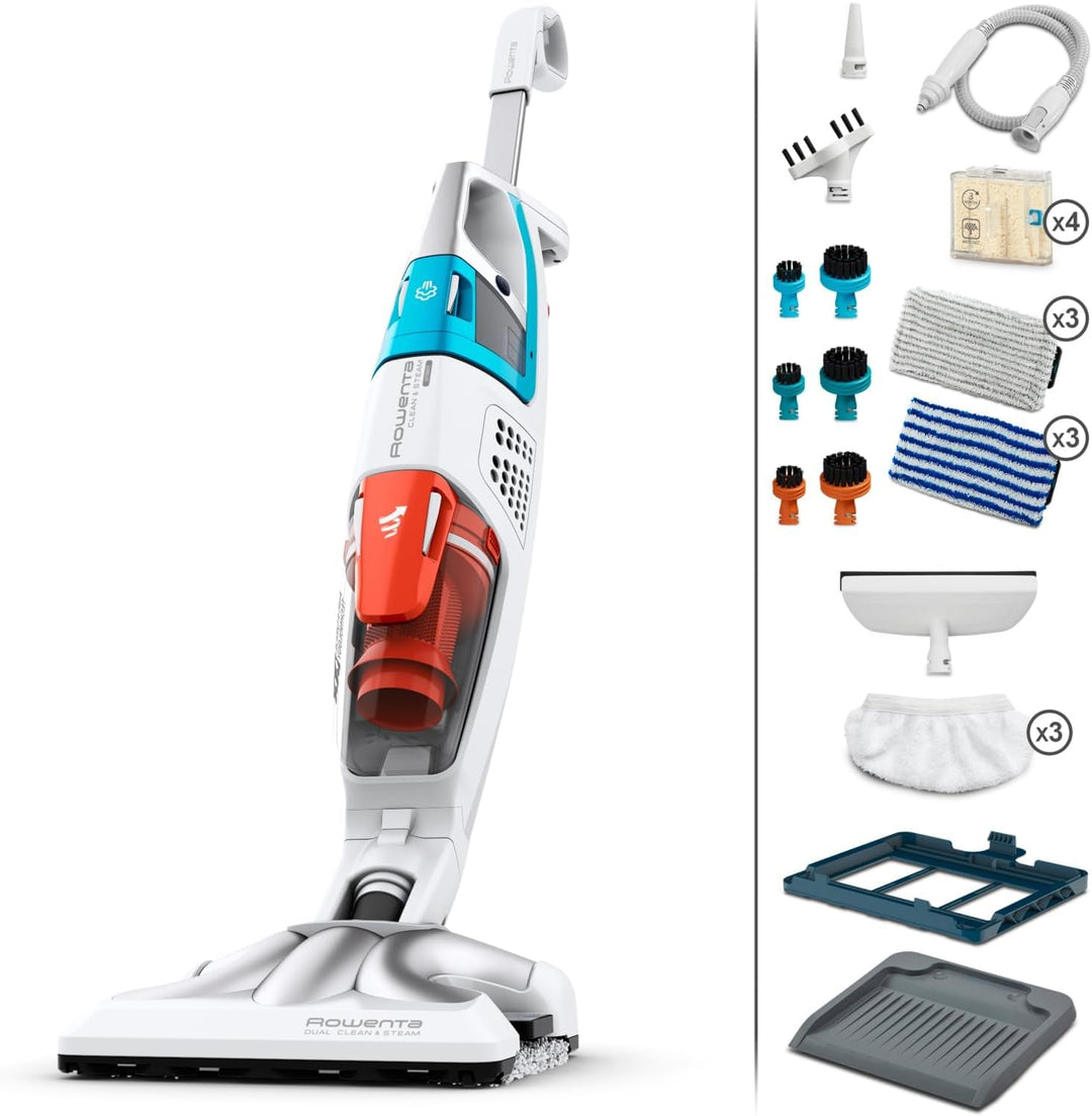 Rowenta Clean & Steam Multi Dampfstaubsauger RY8544 | Gleichzeitig saugen und wischen | Abnehmbares