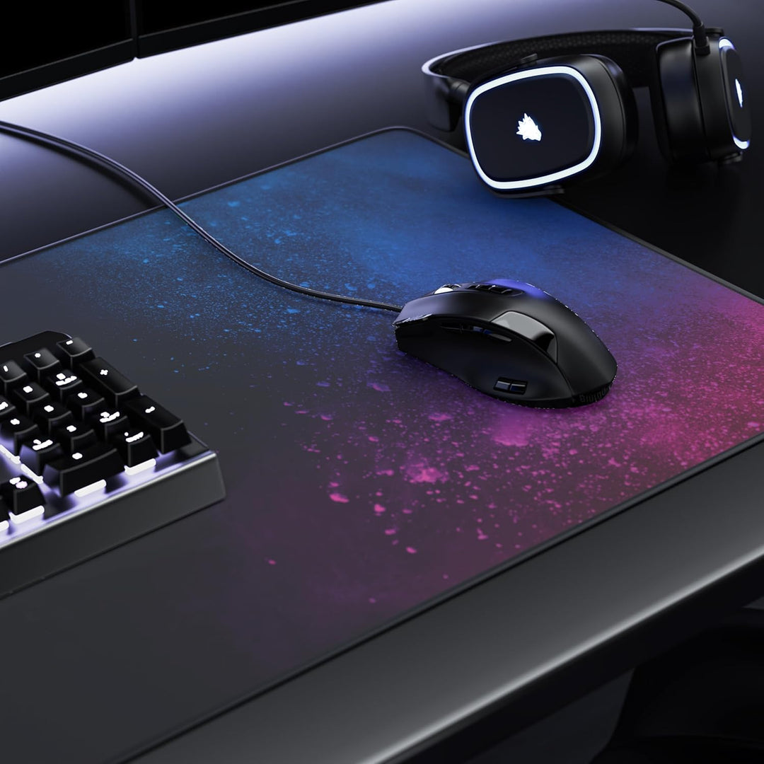 TITANWOLF - XXL Speed Gaming Mauspad 900 x 400mm - XXL Mousepad - Tischunterlage Large Size - verbes