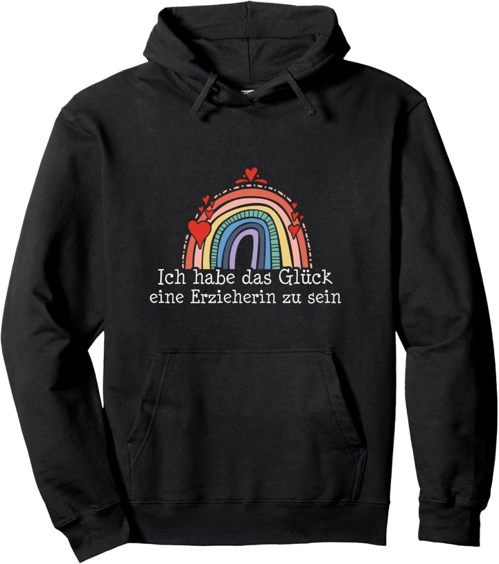 Ich hab das Glück eine Erzieherin zu sein Kindergarten Pullover Hoodie