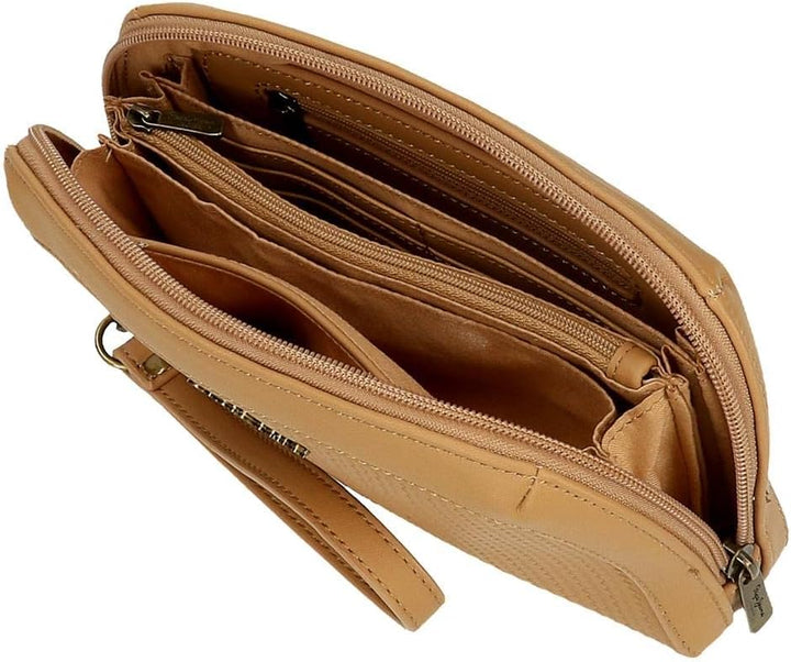 Pepe Jeans Lena Braune Handtasche 20x11x4 cm Kunstleder Braun Handtasche, Braun Handtasche