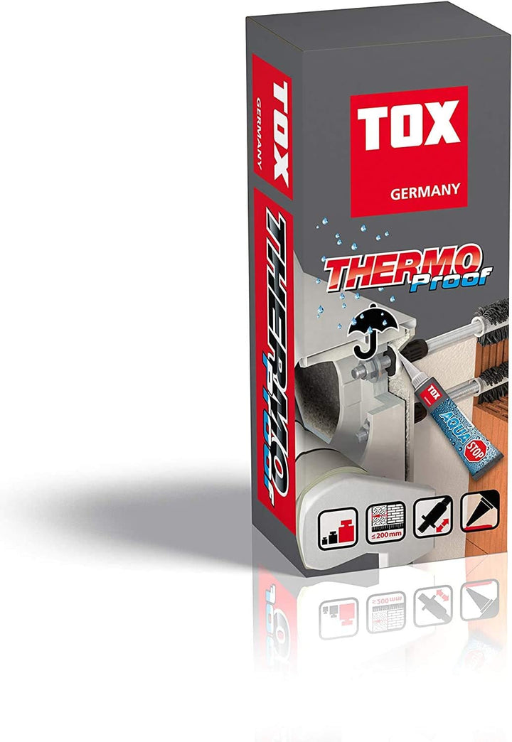 TOX Schwerlast-Montagesystem Markisenbefestigung Thermo Proof, M12x400 mm Edelstahl A4, 084600121 M1
