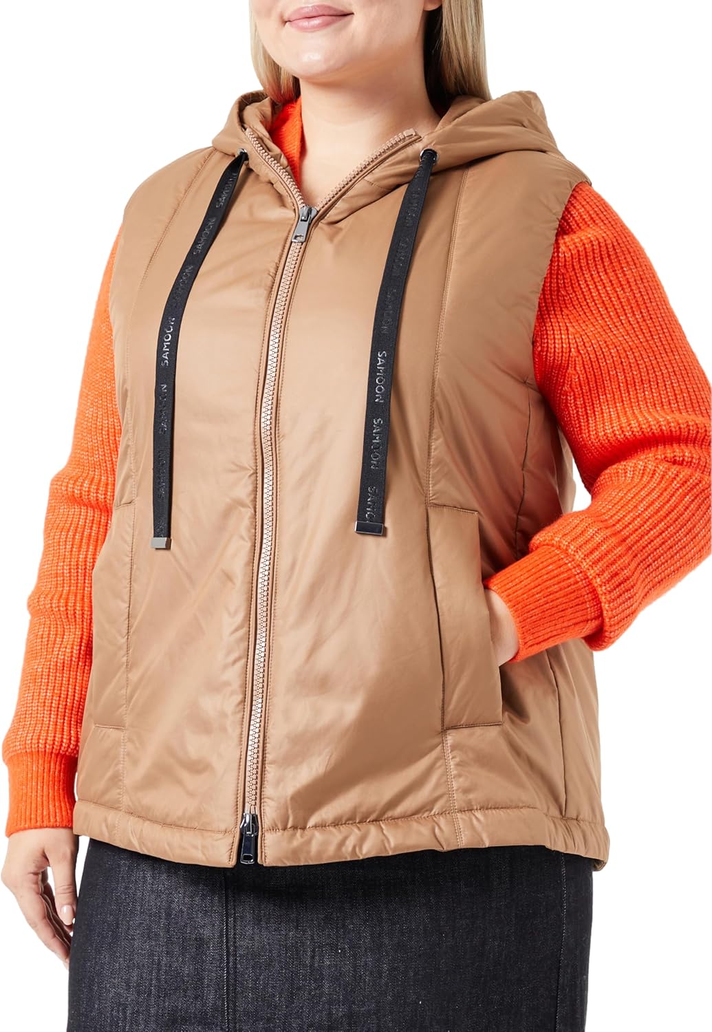Samoon Damen Weste 54 Grosse Grössen Rustic Oak, 54 Grosse Grössen Rustic Oak