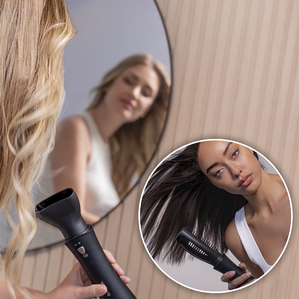 Cecotec Heissluftbürste Bamba CeramicCare 10in1 Styler, 1000W, 10 Austauschbare Köpfe, 3 Temperature