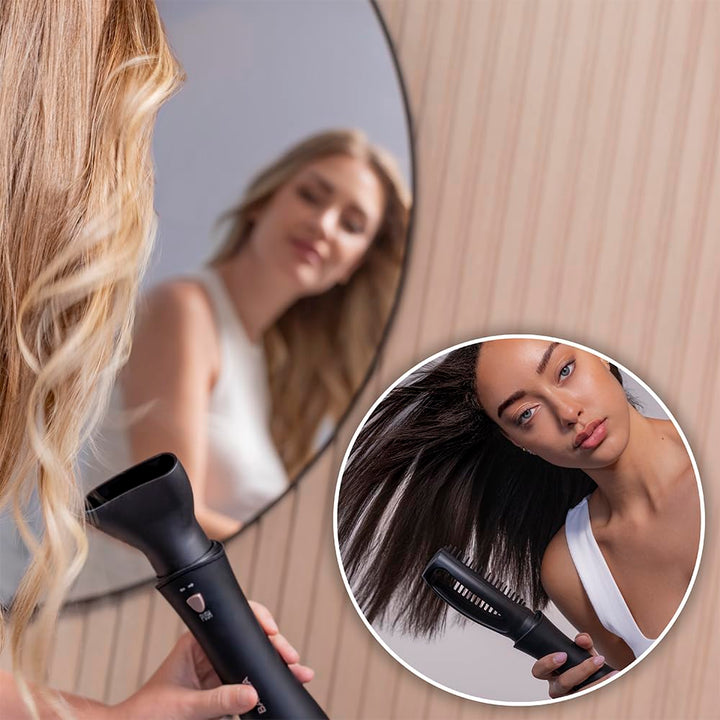 Cecotec Heissluftbürste Bamba CeramicCare 10in1 Styler, 1000W, 10 Austauschbare Köpfe, 3 Temperature