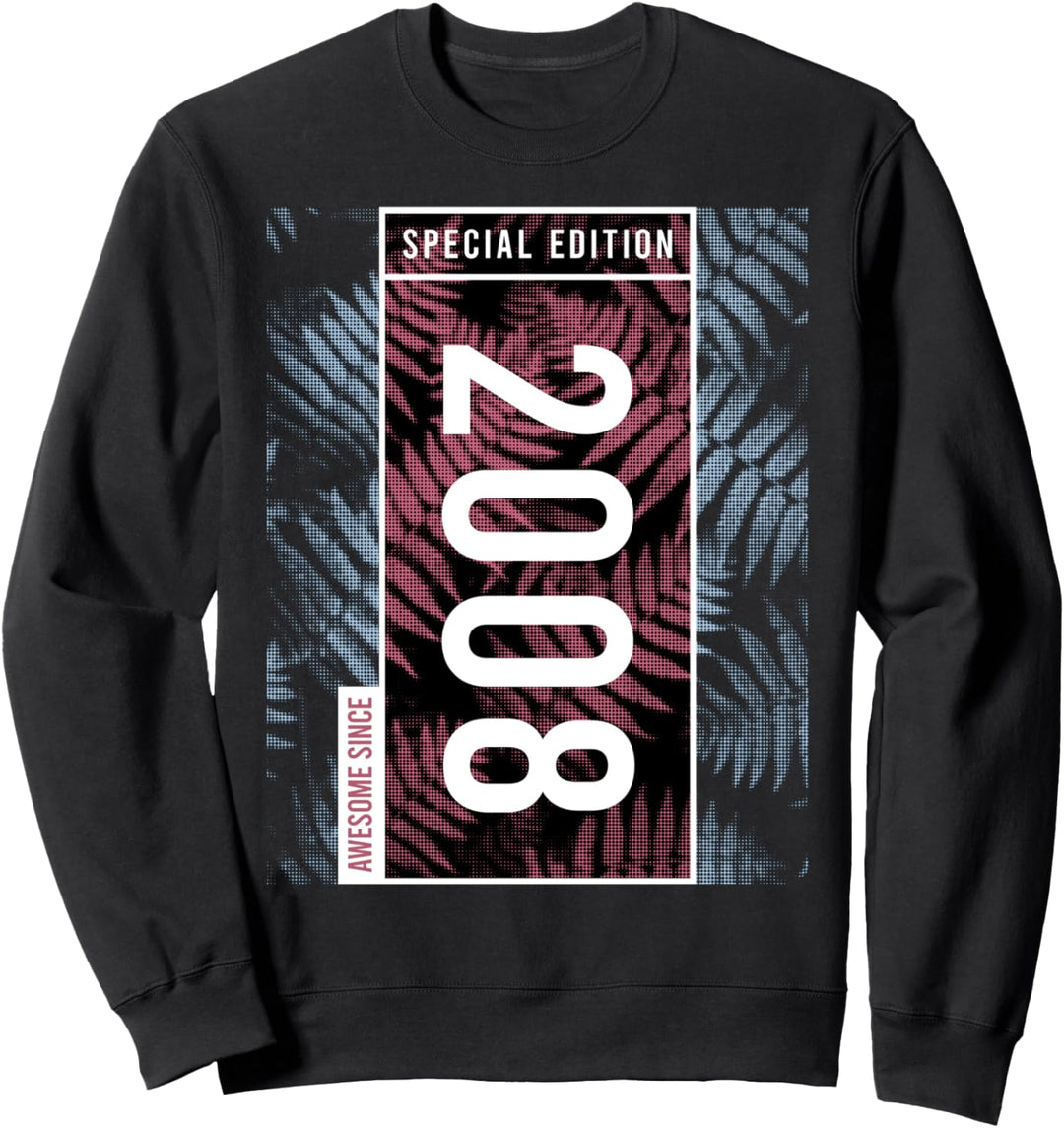 Special Edition 2008 Birthday Urban Streetwear Graphic Sweatshirt