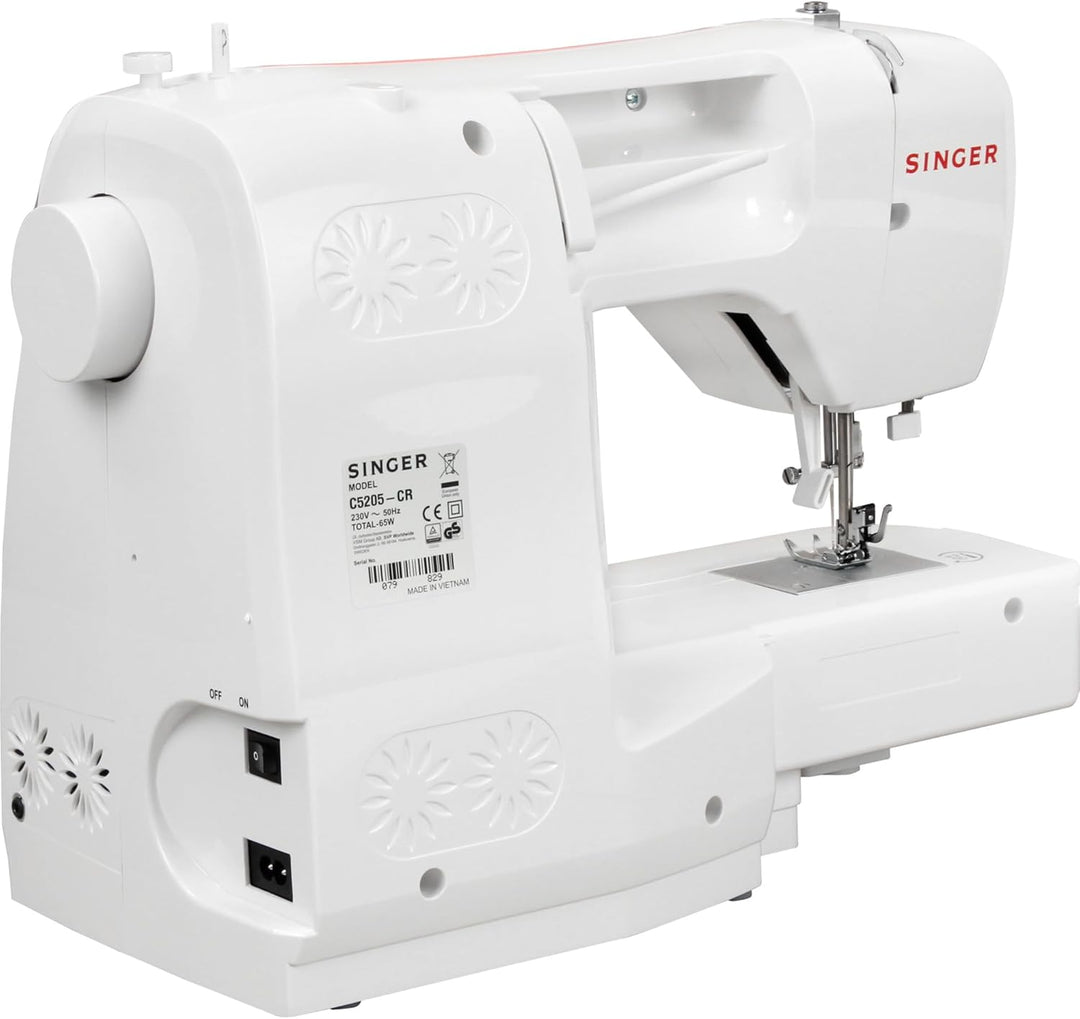 Singer C5205 Nähmaschine, weiss/orange