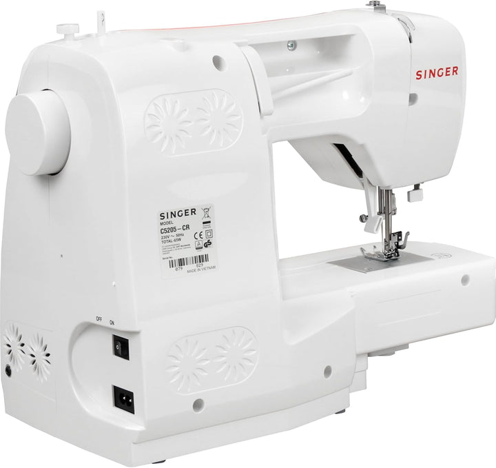 Singer C5205 Nähmaschine, weiss/orange