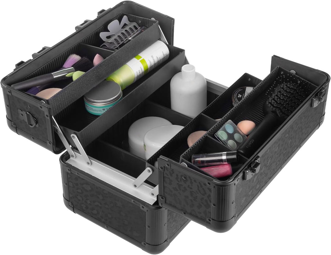 anndora Beauty Case Kosmetikkoffer - Stilvoller Schmuckkoffer, Schminkkoffer mit robustem Aluminiumr