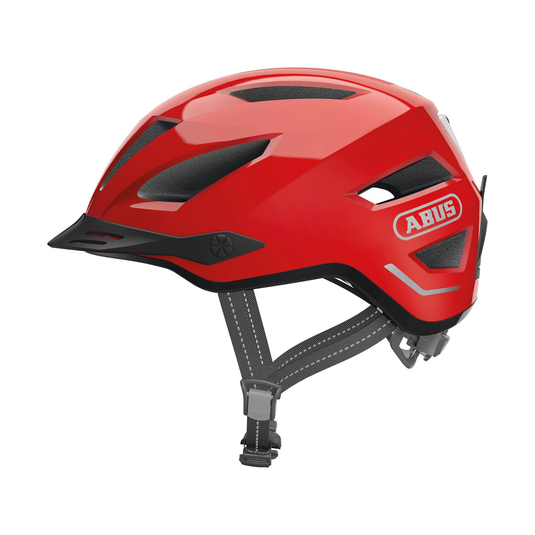 ABUS Stadthelm Pedelec 2.0 - Fahrradhelm mit Rücklicht und Regenhaube - für den Stadtverkehr - für D