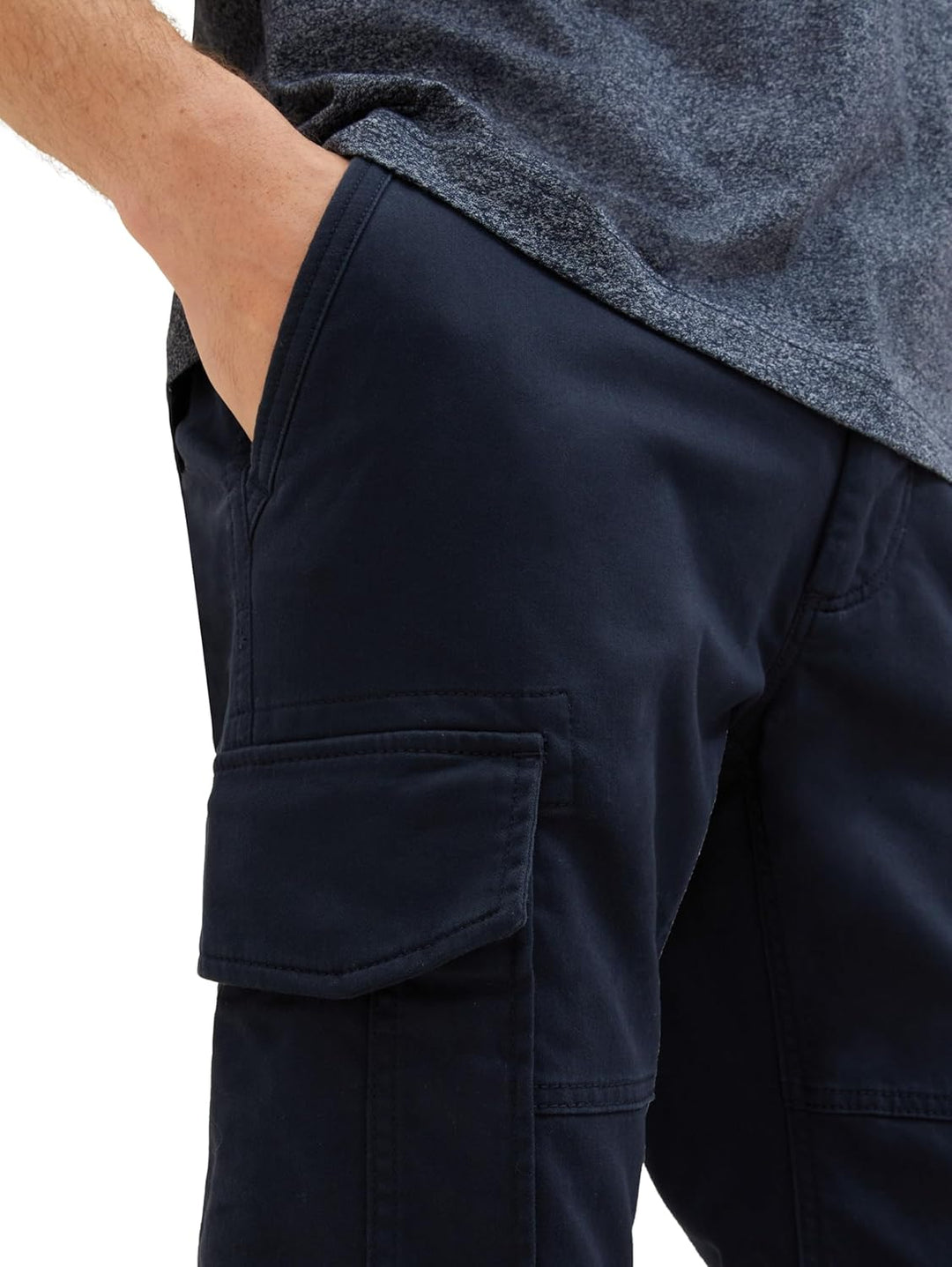 TOM TAILOR Herren Regular Fit Cargo Hose mit Stretch M 10668 - Sky Captain Blue, M 10668 - Sky Capta