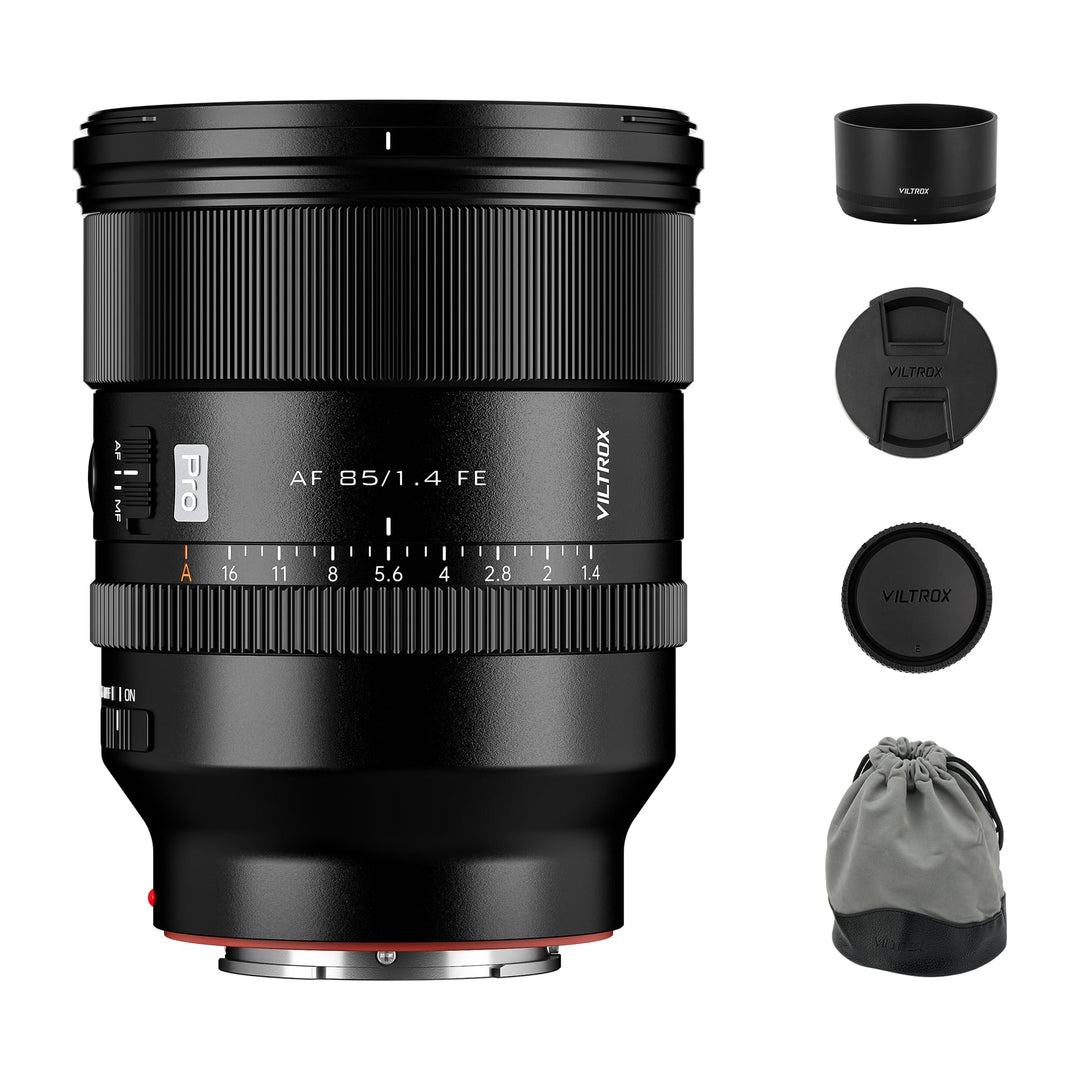 VILTROX AF 85mm F1.4 Pro FE Vollformatobjektiv für Sony E-Mount, 85mm f/1.4 Autofokus-Portrait-Prime