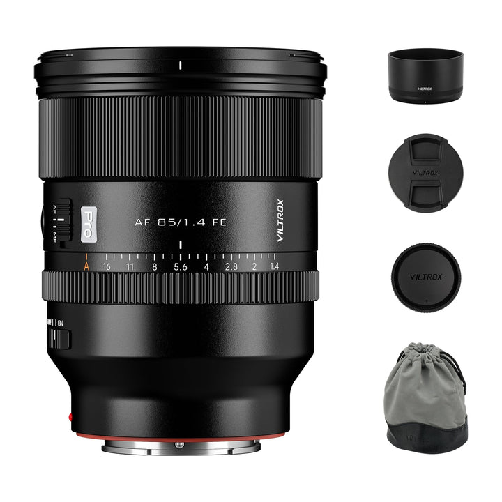 VILTROX AF 85mm F1.4 Pro FE Vollformatobjektiv für Sony E-Mount, 85mm f/1.4 Autofokus-Portrait-Prime