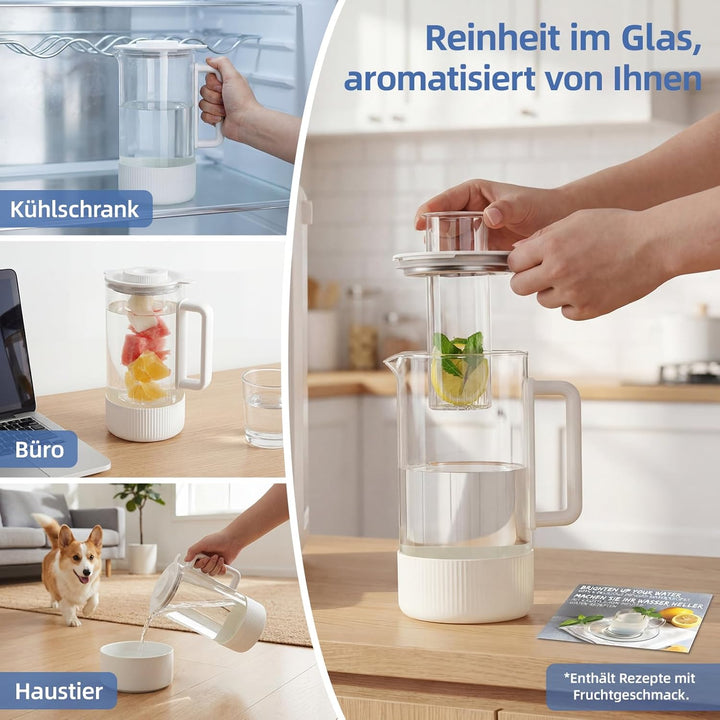 Auftisch Osmoseanlage Trinkwasser,6-stufiger Filtration gegen Nitrat & PFAS,Abwasserverhältnis 4:1,T
